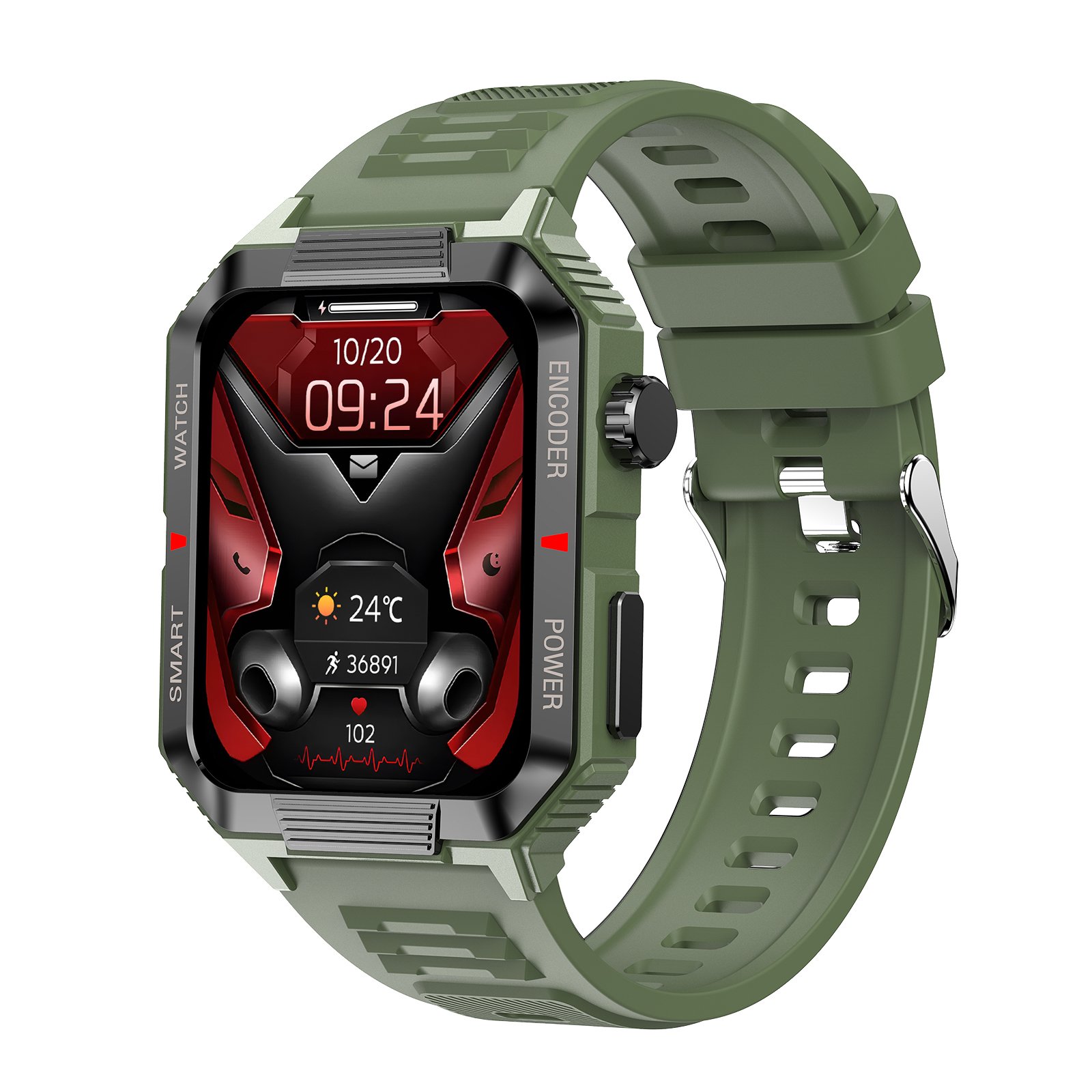 relojes inteligentes Waterproof BT Music Call Blood Oxygen Battery Health Tracker for Sports QW88 Smart watches